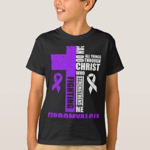 Vechten Fibro Fighter Christelijk noodlijdend T-shirt