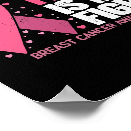 Vechten is mijn strijd tegen borstkanker bewustzij poster (Hoek)