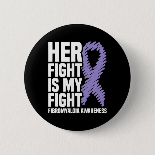 Vechten is mijn strijd tegen fibromyalgie Bewustzi Ronde Button 5,7 Cm (Voorkant)
