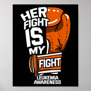 Vechten is mijn strijd tegen leukemie bewustzijn b poster