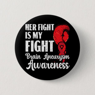 Vechten is mijn vecht medische aandoening aneurysm ronde button 5,7 cm