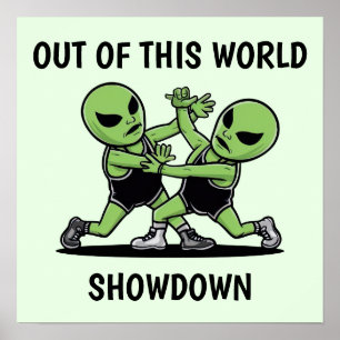 Vechten tegen aliens poster