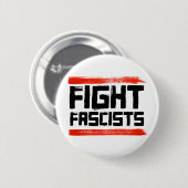 VECHTEN TEGEN FASCISTEN RONDE BUTTON 5,7 CM (Voorkant /achterkant)
