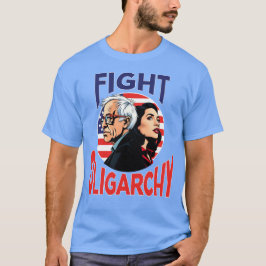 Vechten tegen oligarchie Bernie Sanders & AOC Tour T-shirt