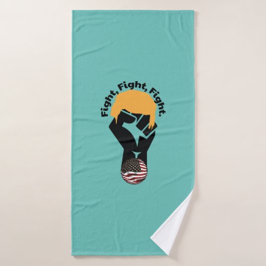 Vechten, vechten, vechten badhanddoek (Badhanddoek)