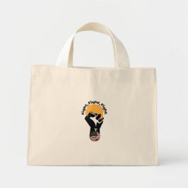 Vechten, vechten, vechten mini tote bag
