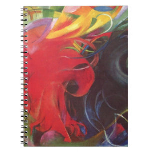 Vechtende vormen van Franz Marc, Vintage Fine Art Notitieboek