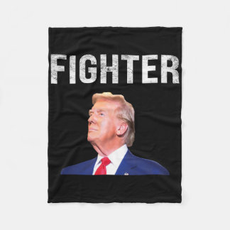 Vechter Donald Trump 2024  Fleece Deken