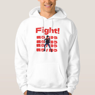 Vechters met 90s Retro Anime Stijl Hoodie