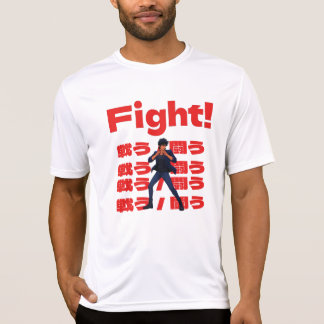 Vechtersbaas met 90s Retro Anime Stijl T-shirt