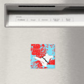 vechtkunst : grunge silhouettes : magneet (Insitu (Vaatwasser))