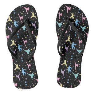 Vechtkunst Karate Abstract Sterren Glitters Teenslippers