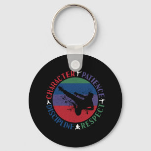 Vechtkunst - Karate Kernwaarden Sleutelhanger