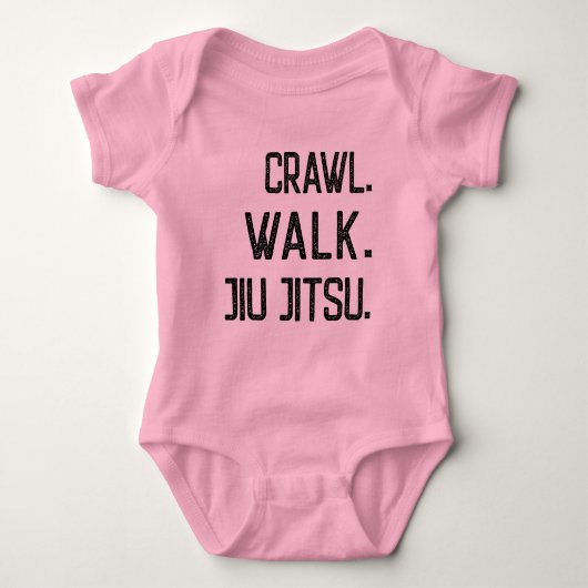 Vechtkunst - Kruip Loop Jiu jitsu - karate baby Romper (Voorkant)
