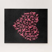 vechtsport meisjes karate hart legpuzzel (Horizontaal)