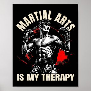 Vechtsporten is mijn therapie - Karate1 Poster