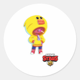 vechtsterren ronde sticker