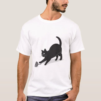 Vecteur de chat minimal | Amusant T-shirt design