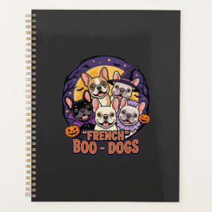 Vecteur de chiens Boo d'Halloween de Bouledogue fr