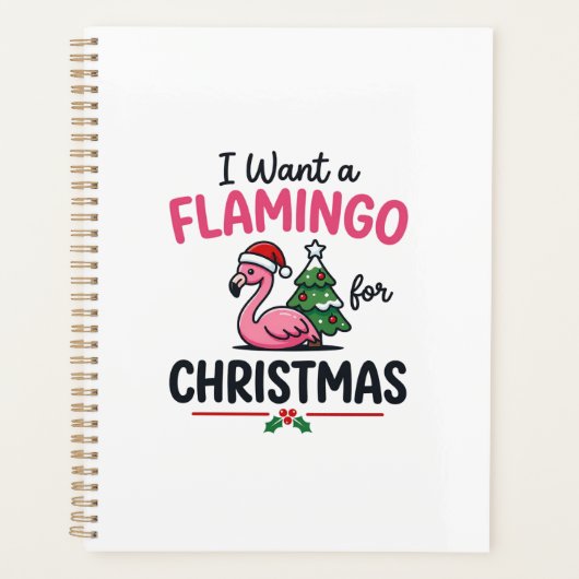 Vecteur de citation de Noël flamant rose (Devant)
