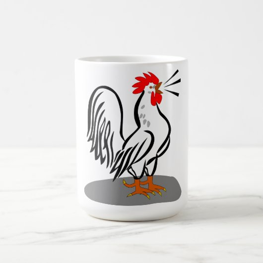 Vecteur de coq Illustration Mug de café (Centre)