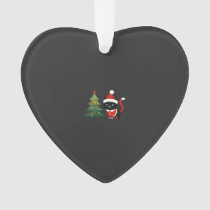 Vecteur de l'arbre de Noël de chat de Père Noël