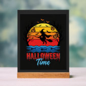 Vecteur de sorcière de coucher de soleil d'Hallowe (Neutre)
