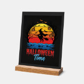 Vecteur de sorcière de coucher de soleil d'Hallowe (Angle)