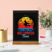 Vecteur de sorcière de coucher de soleil d'Hallowe (Mariage)