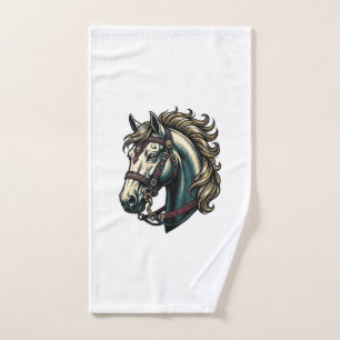 Vecteur de tête de cheval de gravure vintage