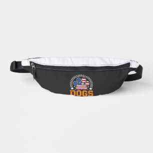 Vecteur d'empreinte de patte de chien patriotique