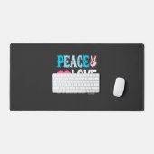 Vecteur Peace Love Bouledogue (Clavier et souris)