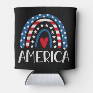 Vector 4th juli Amerikaanse onafhankelijkheidsdag  Blikjeskoeler