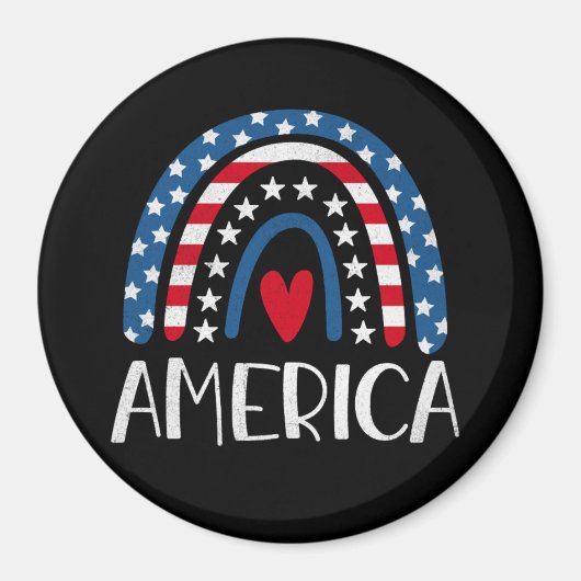 Vector 4th juli Amerikaanse onafhankelijkheidsdag  Magneet (Voorkant)