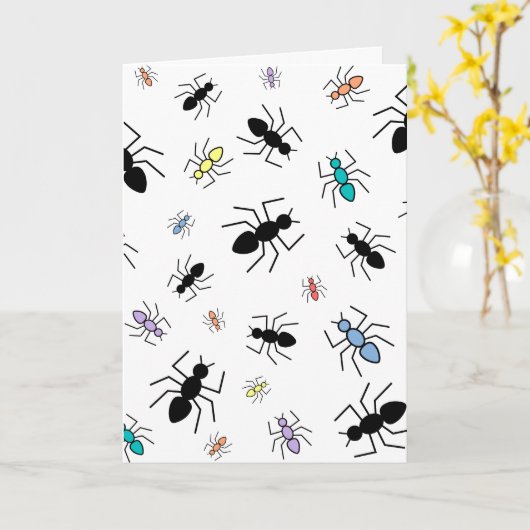 Vector Ant Collage Kaart (Gele Bloem)