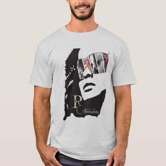 Vector AR Annahita van Vrouw-Sunglass T-shirt (Voorkant)