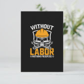 Vector arbeid dag t-shirt ontwerp kaart (Staand voorkant)