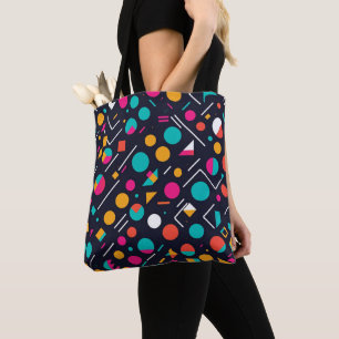 Vector Art Canvas tas: Vette kleuren en scherpe li Draagtas