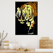Vector art déco tiger (Cuisine)