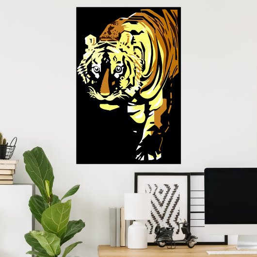 Vector art déco tiger (Bureau à domicile)