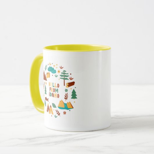 Vector Art Idaho Theme Statussymbolen Mok (Voorkant links)