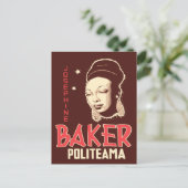 Vector Art Josephine Baker bij de Politeama Briefkaart (Staand voorkant)