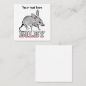 Vector Bilby Notitiekaartje (Voorkant / Achterkant)