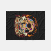 Vector dia de los muertos schedel fleece deken (Voorkant (Horizontaal))