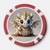 Vector Dragon Design Poker Chips (Achterkant)