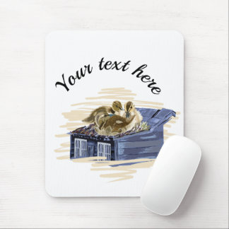 Vector duck family illustration muismat