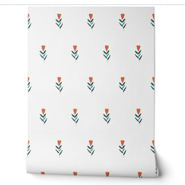 vector eenvoudige naadloze botanische patroon met behang