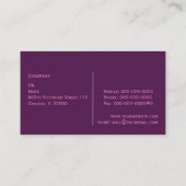 Vector Floral Carte de visite (Dos)