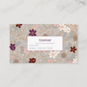 Vector Floral Carte de visite (Devant)
