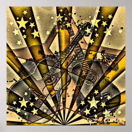 Vector gitaren poster (Voorkant)